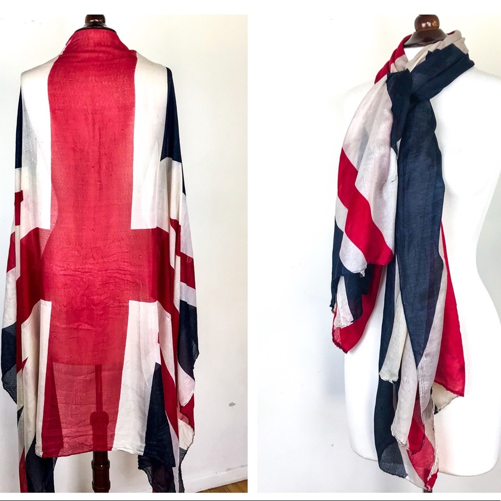 Union Jack British Flag Blanket Scarf Shawl Wrap